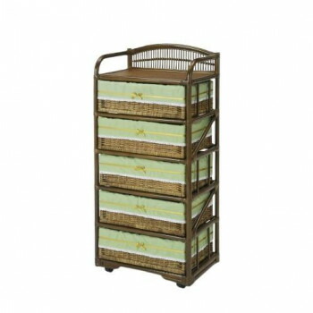 今枝商店　Romantic Rattan　籐ランドリー 5段　E370B