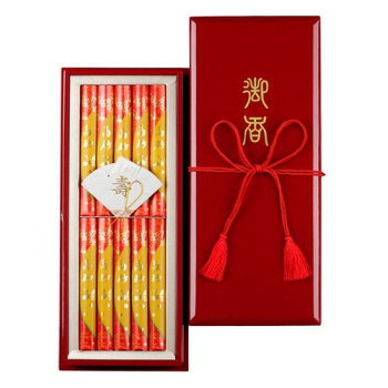 日本香堂 高砂 （慶） 塗箱短寸10入 65094