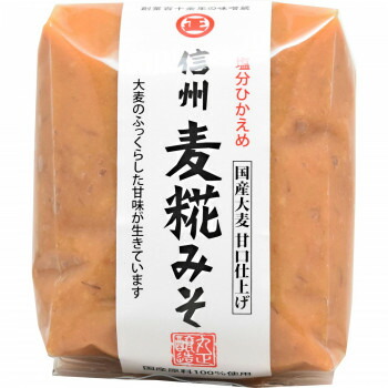 丸正醸造 信州麦糀みそ　500g×6袋