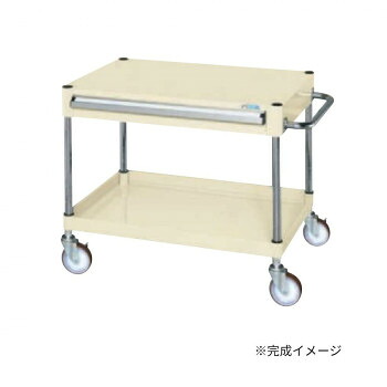 サカエ CSパールワゴン中量タイプ 引出し付 アイボリー CSP-7561ANUI