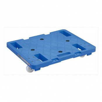 サカエ キャリースタッキング仕様 4輪自在タイプ 600×480×107mm ブルー SC-600NB|なないろ本舗店