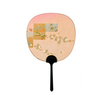 日本製 MADE IN JAPAN 金彩京うちわ 並型 桜?風 2093|なないろ本舗店