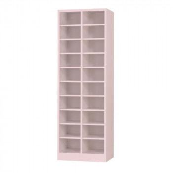 豊國工業 シューズロッカーH1530(2列10段) USL-210-LP ライトピンク
