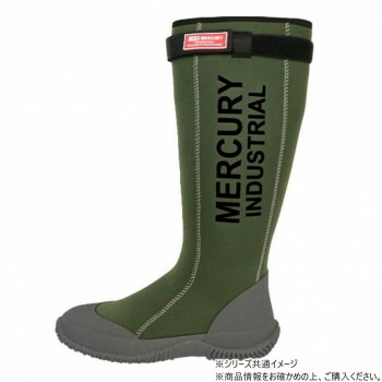 MCR 水銀 ネオプレンブーツ 長靴 カーキ LL KS017374
