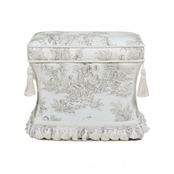 ジェニファーテイラー トワルドジュイ 薄型腰かけ Toile de Jouy 33030ST-JY02 イス・チェア-スツール-インテリア・寝具・収納