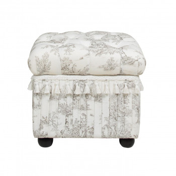 ジェニファーテイラー トワルドジュイ納める付腰掛け Toile de Jouy 33139ST スツール-インテリア・寝具・収納-イス・チェア