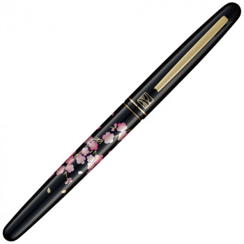 呉竹 くれ竹万年毛筆　蒔絵物語 桜春風　黒 DU185-315