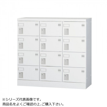 豊國工業 多人数用ロッカーロータイプ(3列4段)ダイヤル錠 GLK-D12 CN-85色(ホワイトグレー)｜なないろ本舗店