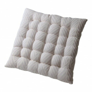 （2枚組）インド綿シートクッション クラック 約40×40cm WH 270061559