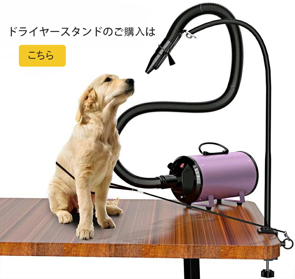 市場 ペットドライヤー 無段階速度制御 3つノズル付き 送風機 ペット 