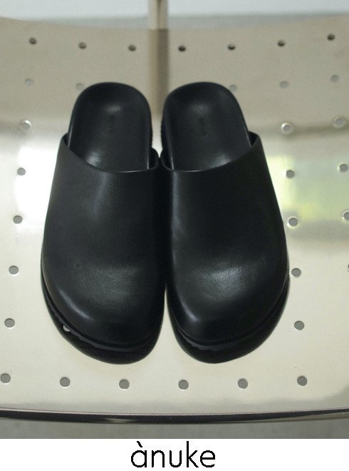 anuke アンヌーク エコレザーローファー シューズ 船曳ひろみ anuke (アンヌーク）Ecoleather Heel Slip-ons☆ 26春夏予約【62521021