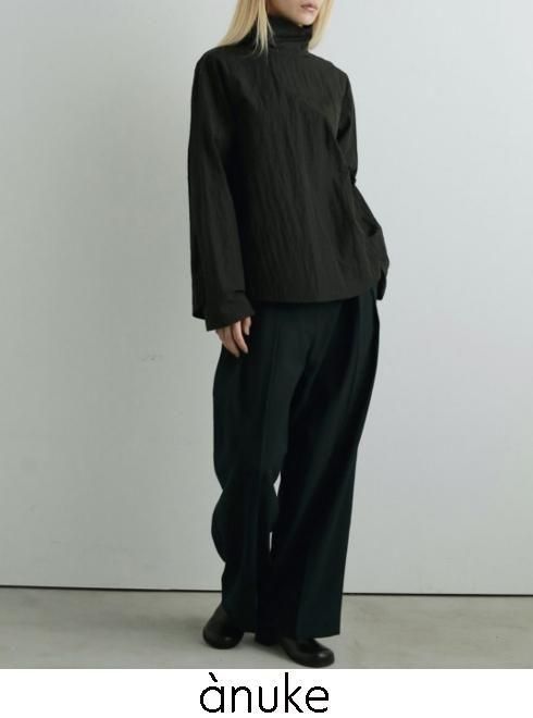 【即日積みだし】anuke  アンヌーク  Tuck Wide Pants  26秋冬 62520724 ズボン下  下つ方【新作】