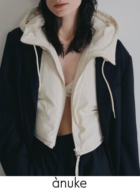 【予約】 anuke アンヌーク Hooded Down Vest★ 26秋冬予約 62620101 ベスト 入荷予定 : 9月中旬～ トップス フーデッドダウンベスト レイヤード アウター