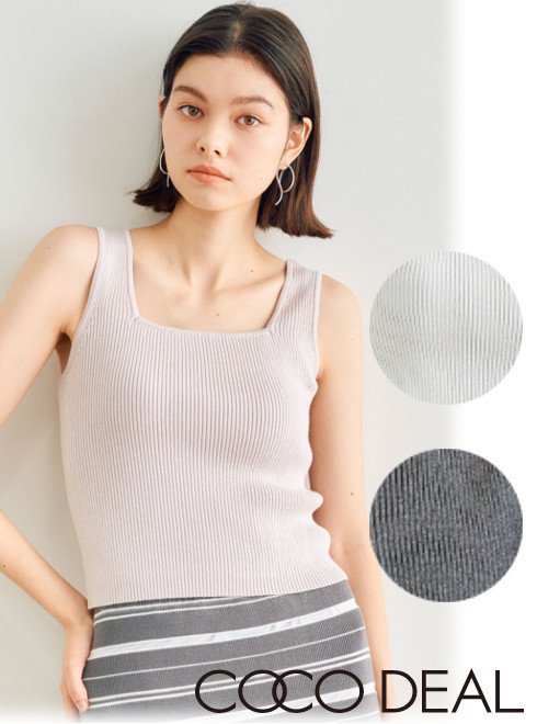 ETRE エトレトウキョウ リブニット ビスチェ バックリボン キャミソール F ETRE エトレトウキョウ リブニット ビスチェ バックリボン