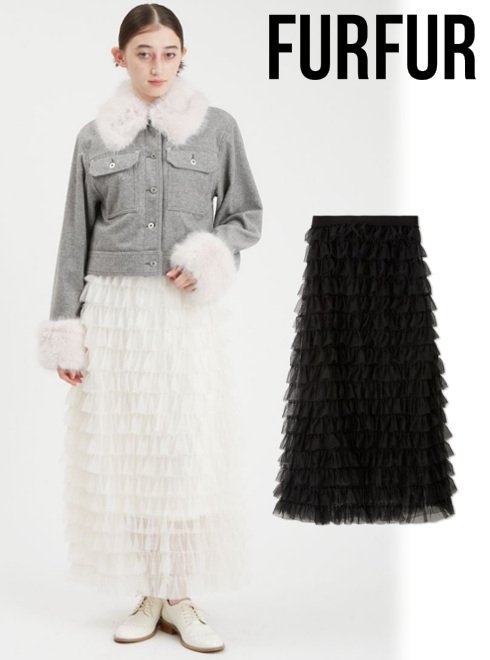 FRAY I.D × pierre cardinフリルヘムミニスカート FRAY I.D (セール50%OFF) / フレイアイディー 【pierre cardin