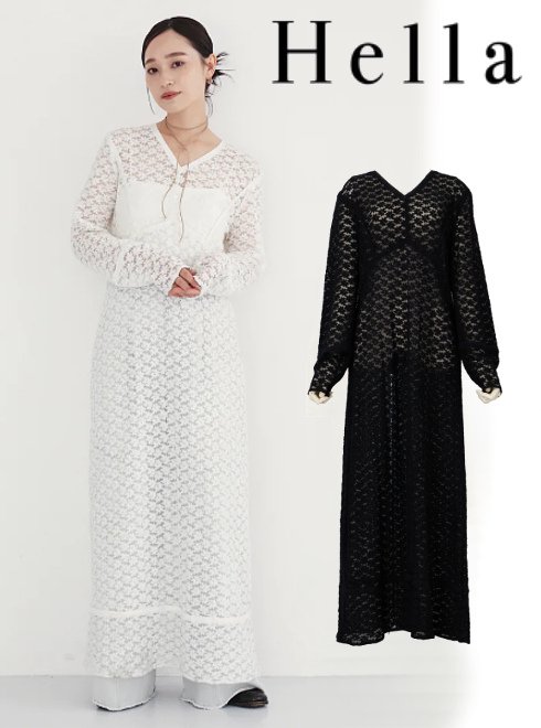 Hella LAYERED RIB DRESS チャコールS LAYERED RIB DRESS - Hella (ヘラ）公式通販サイト