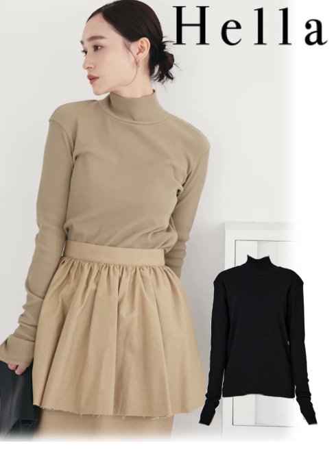 【楽天市場】【即日出荷】ファイナルセール60%OFF! Hella ヘラ HIGHNECK RIB CUTSEW ハイネックリブカットソー ...