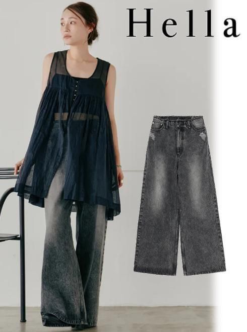 【楽天市場】【即日出荷】(スーパーセール10%OFF&500円OFF~6/11) Hella ヘラ cutoff denim 25春夏 ...