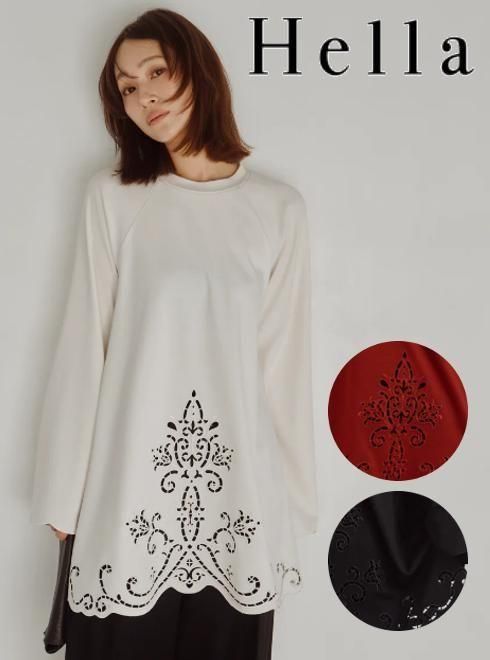 【楽天市場】【予約】(秋受注会10%OFF) Hella ヘラ Ornamental Cutwork Top 26秋冬予約 h263-11 ...