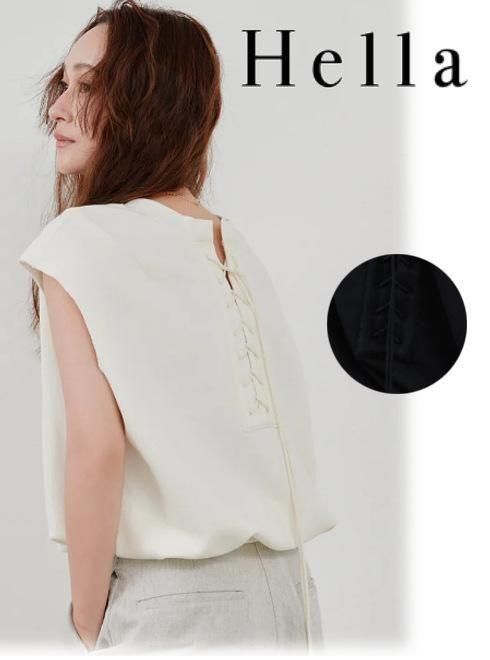 【楽天市場】【予約】(期間限定10%OFF) Hella ヘラback laceup sweat top 26春夏予約 h261-10 ...