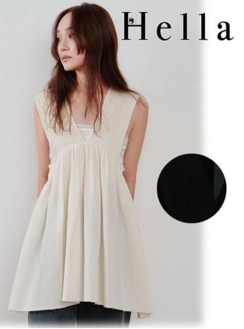 【楽天市場】【予約】(期間限定10%OFF) Hella ヘラcotton crepe gather top 26春夏予約 h261-80 ...