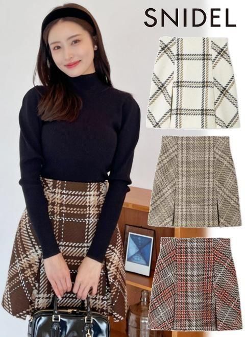 SNIDEL ストレートプリーツティアードスカートSWFS254142 ストレートプリーツティアードスカート(ロングスカート