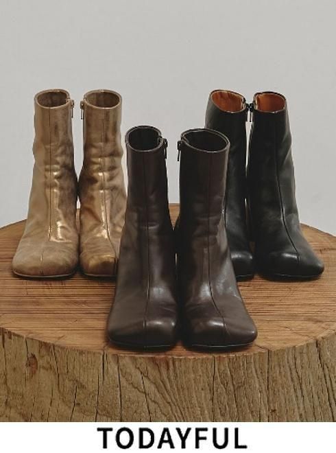 楽天市場】【即日出荷】TODAYFUL トゥデイフル Square Short Boots 24