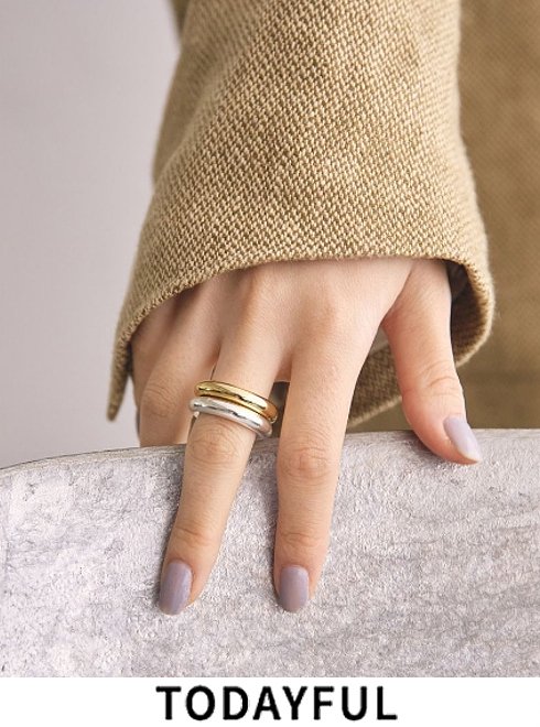 【専用です】todayful circle stone ring 13号 TODAYFUL Circle Stone Ring #13 - アクセサリーオンライン