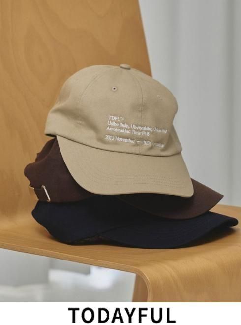 新品未使用！TODAYFUL ブラウン キャップ 124212029 TODAYFUL TDFL' Useful Cap 12511022|apricot online shop
