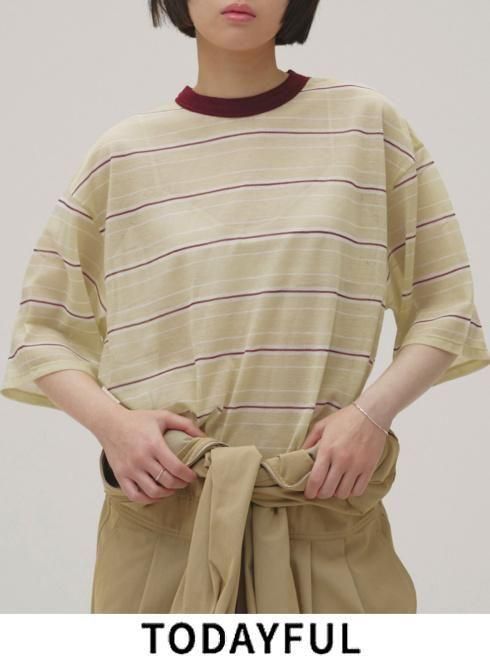 楽天市場】トゥデイフル TODAYFUL Border Ringer Tee ボーダーリンガー