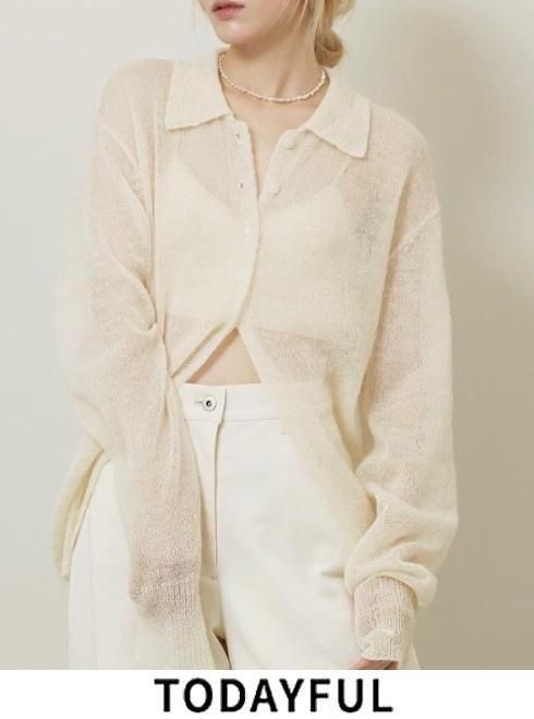 【取っておく】TODAYFUL トゥデイフル Soft Mohair Cardigan★ 26秋冬取っておく 12620507 ジレー 入荷予定を組む : 9月中旬～ トップス ソフトモヘアカーディガン 重ね着