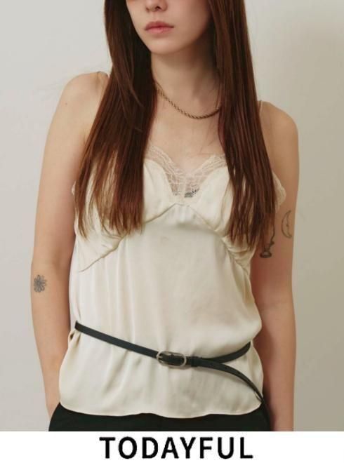 【予約】TODAYFUL トゥデイフル Oval Backle Narrow Belt★ 26秋冬予約 12621017 その他 入荷予定 : 9月下旬~ オーバルバックルナローベルト ベルト 小物