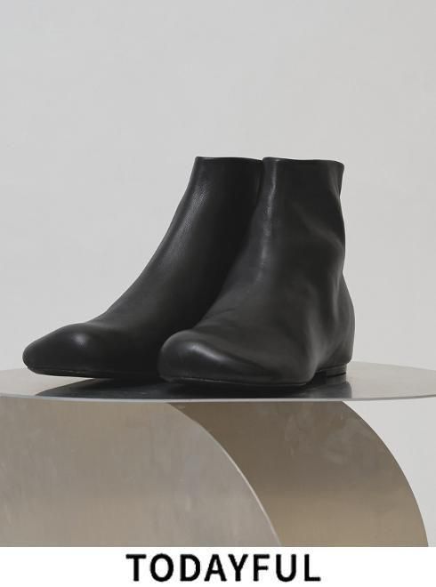 【取って置く】(PT5倍～6/7) TODAYFUL  トゥデイフル  Square Leather Flat Boots★  26秋冬.取って置く 12621019 ブーツ 入荷予定を組む : 10月下旬～ 26冬受注会