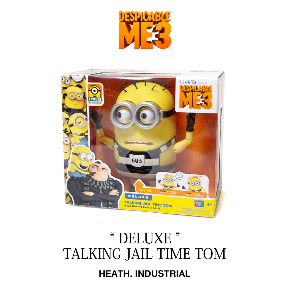 ギフト Despicable Tom ミニオンズ Me3 Jail Time Talking その他 Tom トム 40代 フィギュア 30代 おもちゃ 怪盗グルーのミニオン大脱走 Tom 40代 アメカジ ヒース Heath 横浜 大人 Heath Industrial