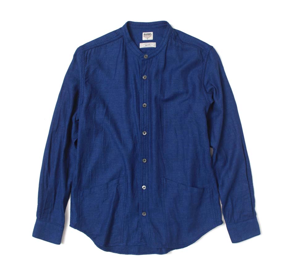 シャツ ジャケット メンズ ブランド 日本製 Barns インディゴ 国産 ライトアウター 定番 40代 50代 大人 定番 アメカジ Heath 横浜 ヒース Salon Raquet De