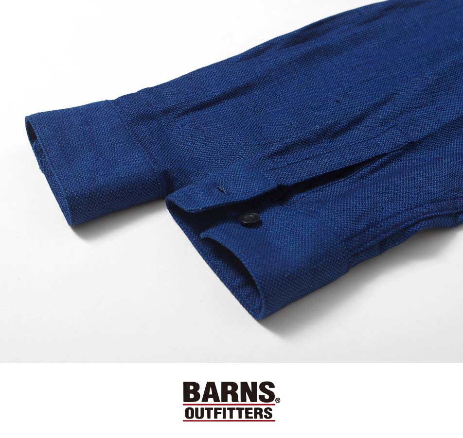 シャツ ジャケット メンズ ブランド 日本製 Barns インディゴ 国産 ライトアウター 定番 40代 50代 大人 定番 アメカジ Heath 横浜 ヒース Salon Raquet De