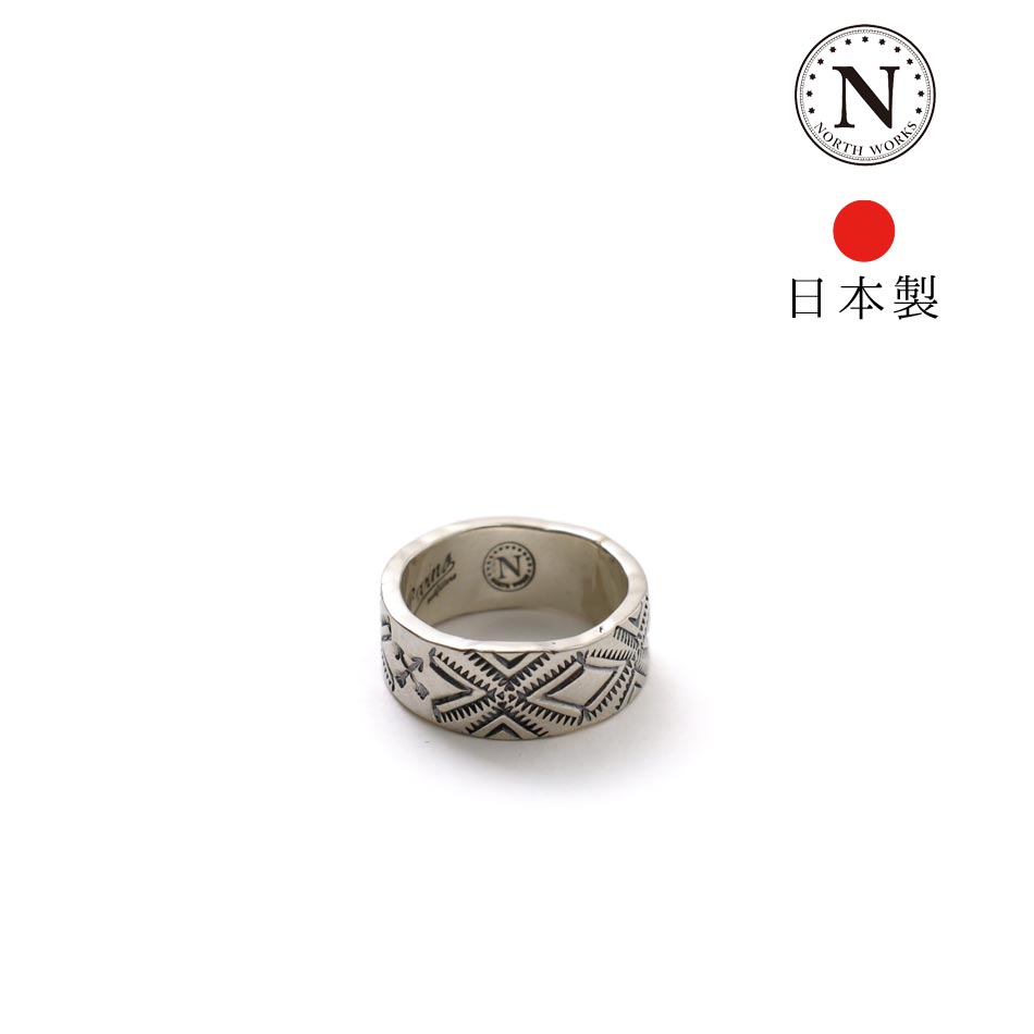 アクセサリー リング 指輪 メンズ 日本製 ハンドメイド 太め ノースワークス northworks シルバー ハンドメイド 正規取扱 ネイティブ インディアンジュエリー アメリカン アメカジ ギフト