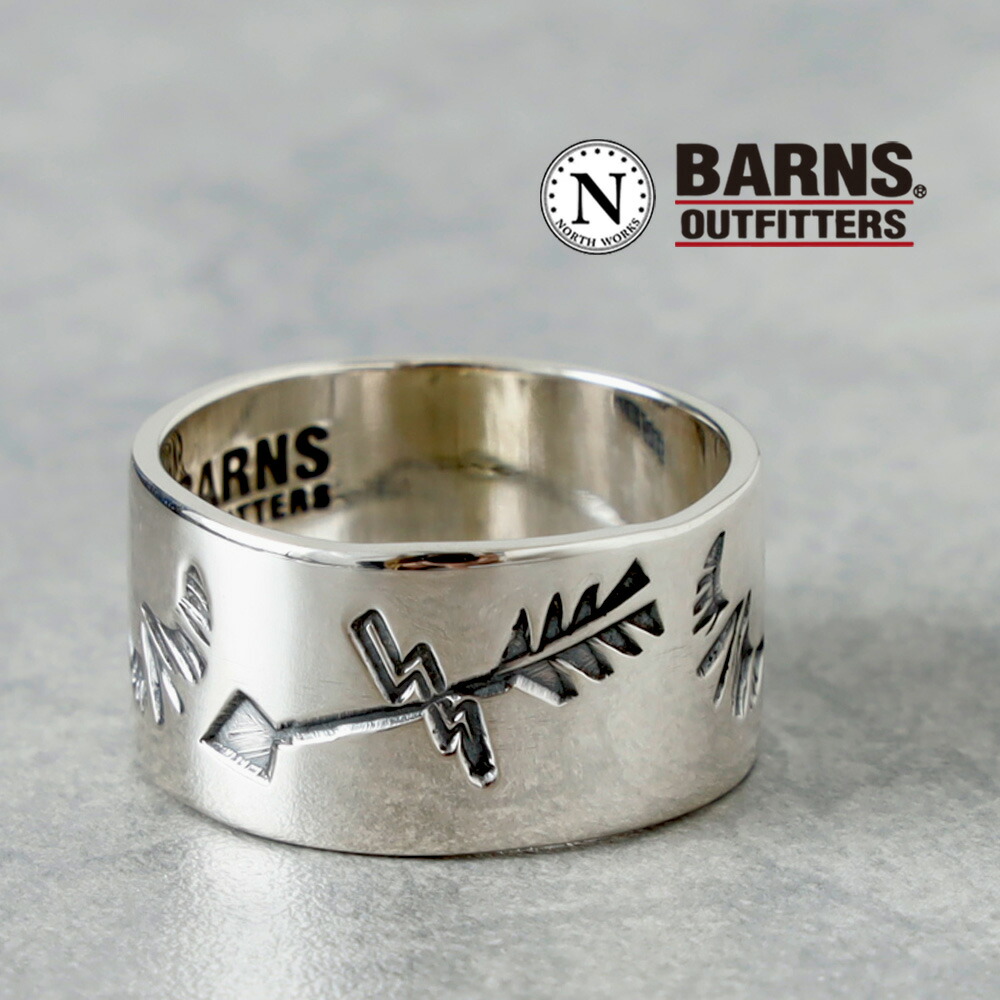 NORTH WORKS ノースワークス コラボ シルバー リング メンズ 稲妻 アロー BARNS バーンズ インディアンジュエリー ノースワークス 日本製 ハンドメイド シルバー925 ヴィンテージ メンズ小物 ギフト プレゼント