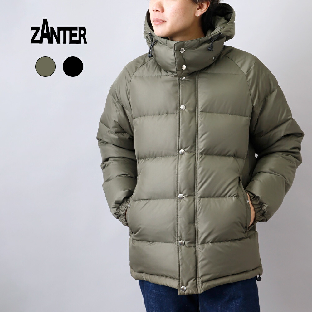 【二分の一！百貨店SALE！】ZANTER ザンター 国産 落ちこむ上衣 メンズ アウター 日本製 800フィル力強さ 防寒 防風 軽さ アウトドア 難民キャンプ 冷ややかさ地 heath アメカジ 青碧界面 M/L 20代 30代 40代 50代 60代