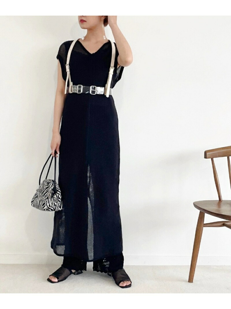 楽天市場 Sale 50 Off メッシュロングop 2p Heather ヘザー ワンピース ニットワンピース ブラック ベージュ Rba E Rakuten Fashion Heather ヘザー