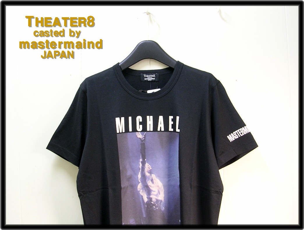 楽天市場 S Black Theater8 Casted By Mastermind Japan シアターエイト キャステッド バイ マスターマインドジャパン Michael Jackson Tee マイケルジャクソン Tシャツ 8mmj Ts02 B Heavens