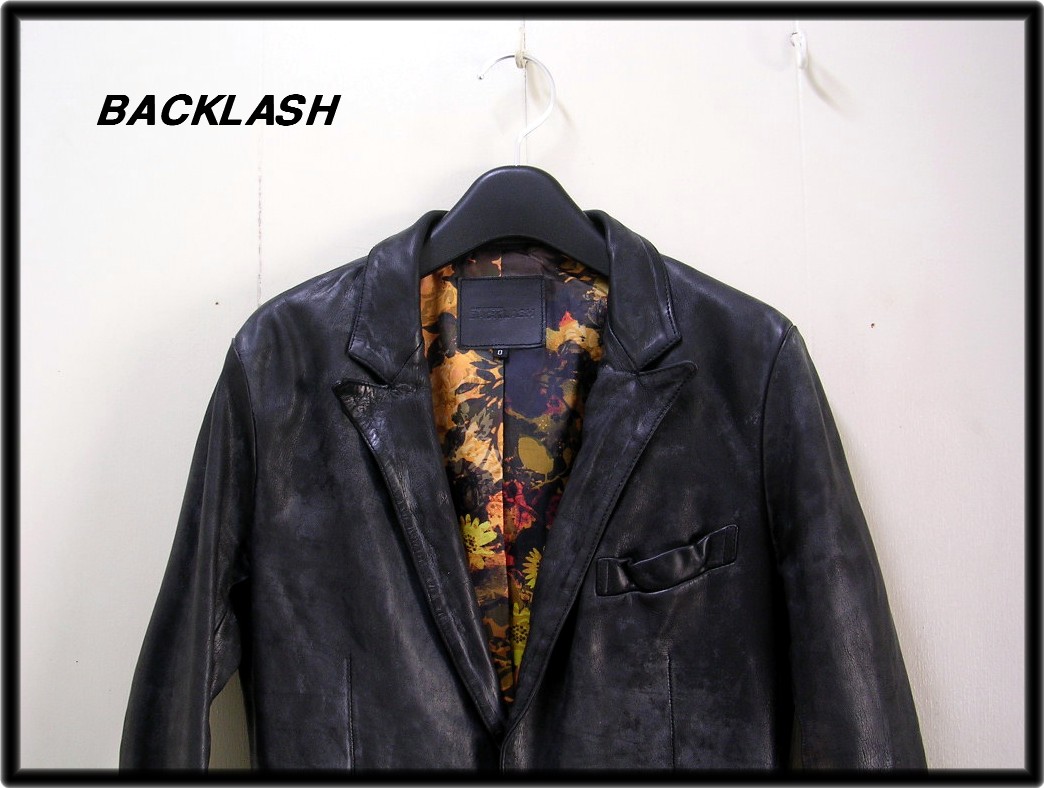 楽天市場 Xs Isamu Katayama Backlash イサムカタヤマ バックラッシュ Guidi グイディ ベビーカーフ製品染め シングルジャケット レザー 1636 04 中古 Heavens