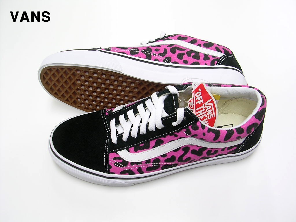 楽天市場 9 0 27cm Us企画 Vans Old Skool Leopard Pink Black Vn0a38g10k6 ヴァンズ バンズ オールドスクール レオパード ヒョウ柄 ピンク Heavens