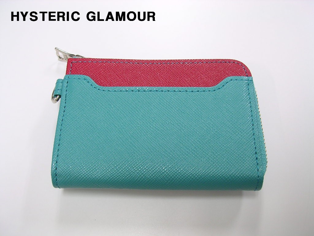 楽天市場 Turquoise Hysteric Glamour Logo Multi ウォレット No 011qg ヒステリックグラマー ロゴ マルチ ウォレット 財布 レザー ターコイズ Heavens