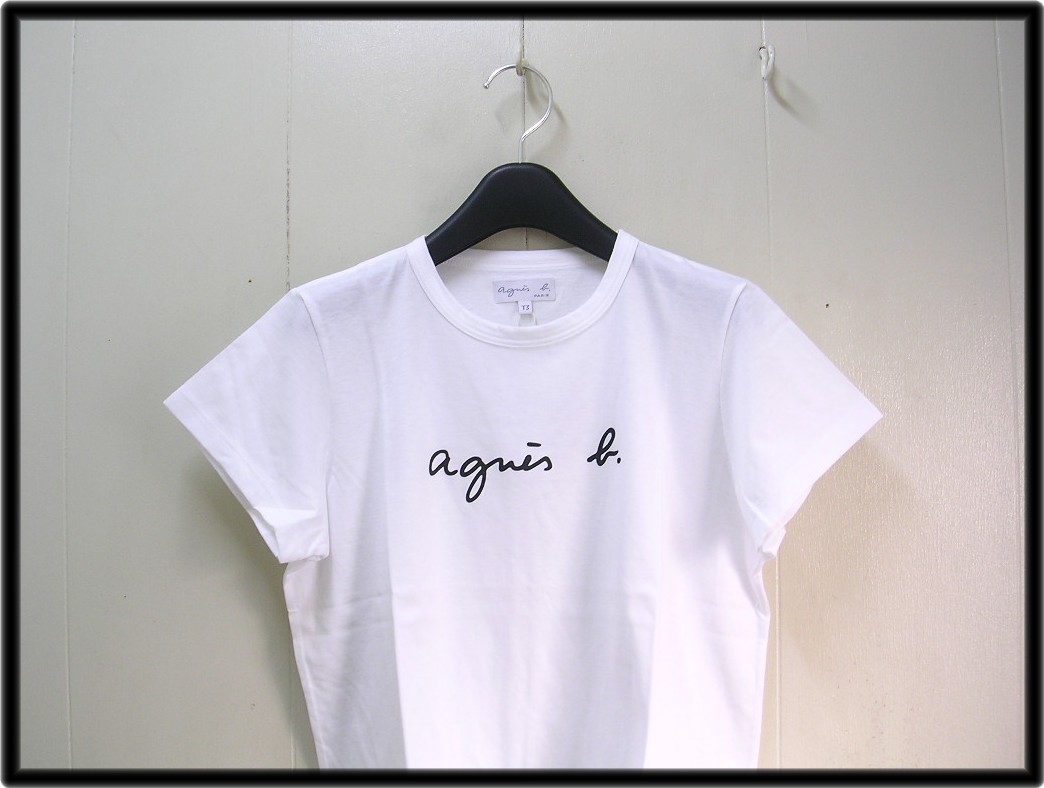 3 【agnes b. FEMME LOGO TEE [アニエスベー] ロゴ Tシャツ S137 TS 日本国内正規品】 Black 人気