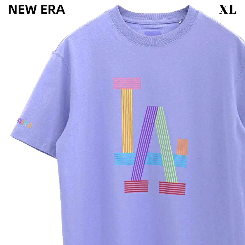 XL【NEW ERA x BTS x MLB Dynamite Los Angeles Dodgers Performance Tee Labender ニュー内鰓 ダイナマイト 天使の都市 ドジャース ティーシャツ 野球ティーシャツ ラベンダー 2022 レディース メンズ ユニ一発やる 韓流】