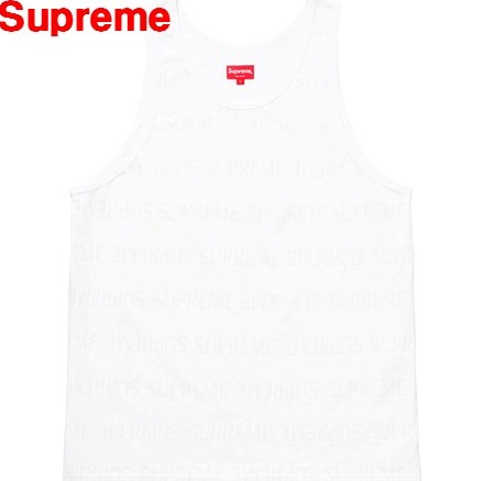 【楽天市場】M【Supreme 18ss Mesh Stripe Tank Top White シュプリーム メッシュ ストライプ タンク