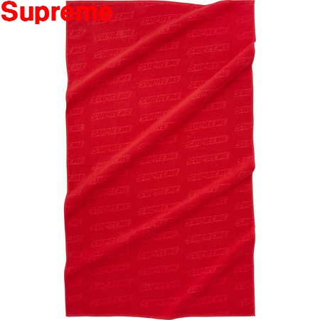 Red 18ss Supreme Debossed Logo Beach Towel シュプリーム デ元締め ロゴタイプ 砂浜巾 共産主義者 朱 Gullane Com Br