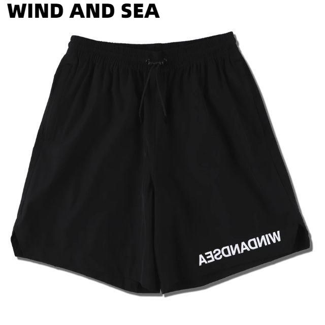 WIND AND SEA バスケ ショーツ WIND AND SEA BASKETBALL 黒ショートパンツ