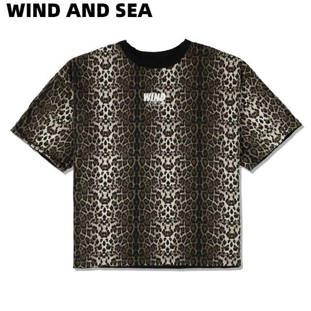 M【WIND AND SEA WDS LEOPARD RIVERSIBLE CUT-SEWN / BLACK (20S2-CS-10) WDS-20S2-CS-10 WIND AND SEA プルオーバー レオパード リヴァーシブル カットソー 黒いこと メンズ レディース ユニ一発やる 男女兼用 ヒョウ柄 豹柄】